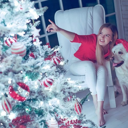 Christmas Snowflake String Lights, 6M Battery Operated String Lights with 40 LED, Battery Operated for Home, Indoor, Outdoor Christmas Snowflake String Lights, 6M Battery Operated String Lights with 40 LED, Battery Operated for Home, Indoor, Outdoor